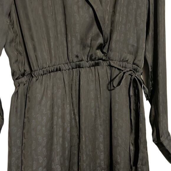Banana Republic Wrap Dress Woman’s 4 Dark Blue Paisley All Over Print NWT - Picture 5 of 11
